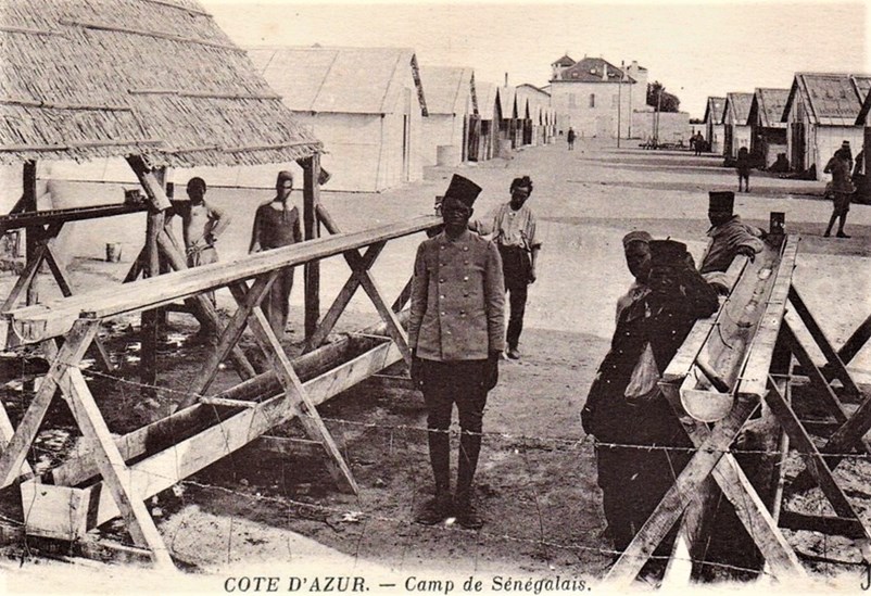 Senegalese troops on the Cote d'Azur