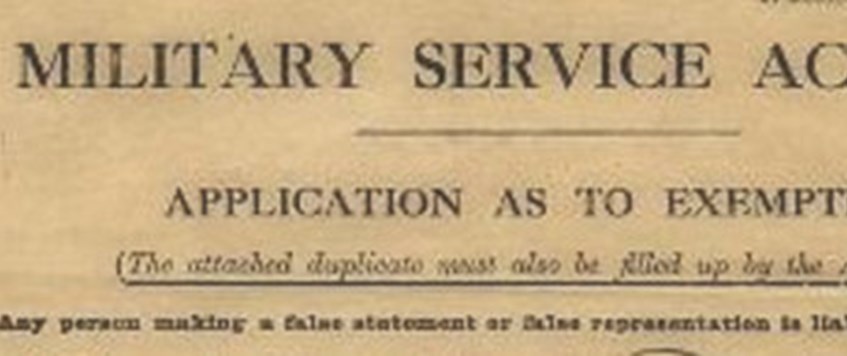 'The St Albans City Military Service Tribunal: Conscription, Conscience and Commerce' a presentation given by Julie Moore and Maggy Douglas