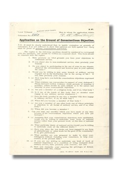 Ep. 87 – Conscientious Objectors in WW1 – Gerry Barton