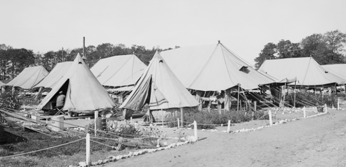 The tent wards at the 1st Australian General Hospital at Rouen. E03422 Australian War Memorial