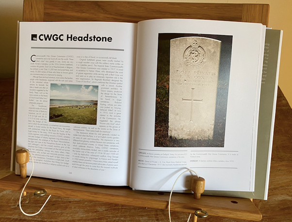 Commonwealth War Graves Headstone Double Page Spread