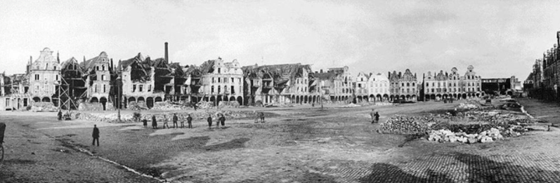 The town square, Arras, February 1919