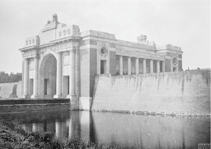 The Menin Gate Memorial Arch, Ypres, 1930. © IWM Q 50413