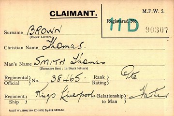 The Curious Case of Thomas Brown who served as Thomas Smith and the Dewsbury Roll of Honour and War Memorial