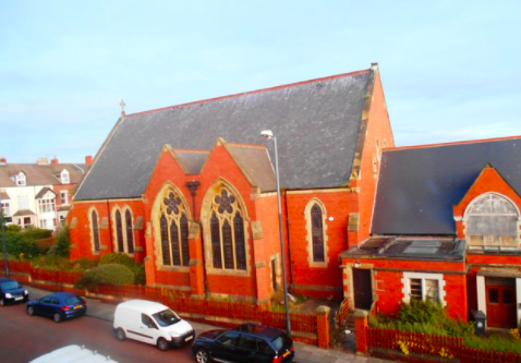 Presbyterian Church, Whitely Bay, founded November 1900 Photo by Bill Henderson, 2016.