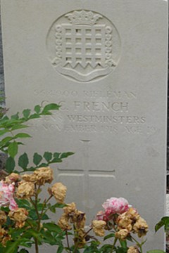 4 November 1918 : Gnr Cecil French
