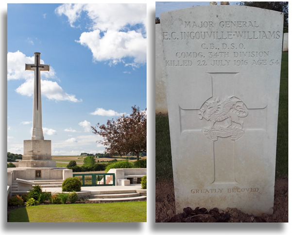 Warloy-Baillon Communal Cemetery Extension and gravestone CC SA 3.0