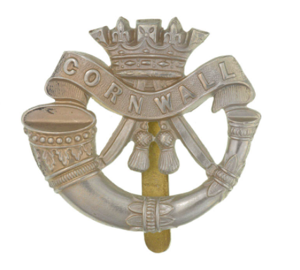 Cap badge of the Duke of Cornwall's Light Infantry