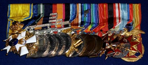 A selection of Thord-Gray's medals