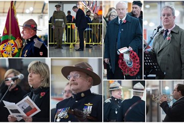 Commemoration at Victoria Station to remember the arrival of the Unknown Warrior in 1920