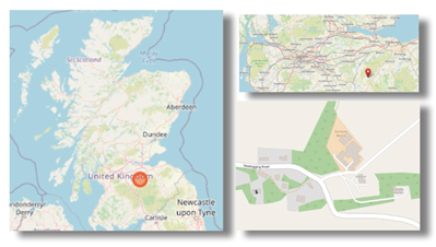Location of the hamlet of Dunsyre, South Lanarkshire, Scotland (cc OpenStreetMap)