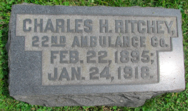 Charles Ritchey headstone (Photo added to Find A Grave by Kentucky*Girl)