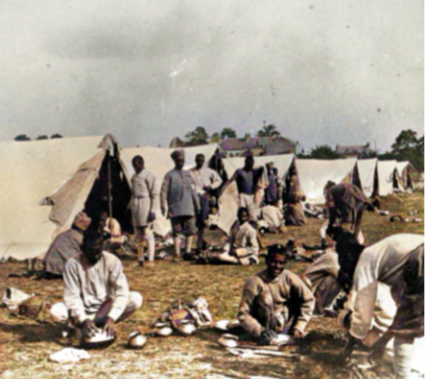 The Indian Army in Flanders (eating breakfast) From The WFA stereoscope archive (c( WFA 2022