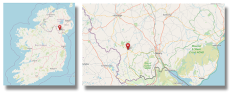 Location of Newtownhamilton, Co Armagh, Northern Ireland (cc OpenStreetMap)