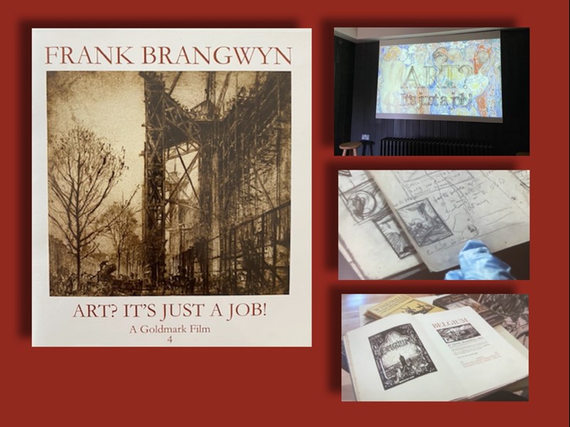 Frank Brangwyn DVD and a few screenshots from the film