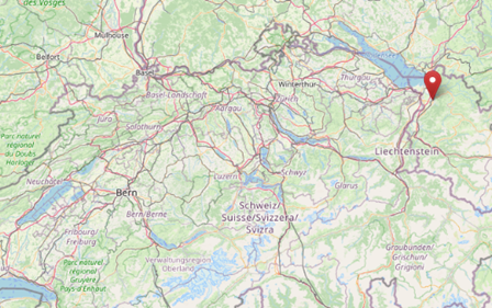 Location of Dornbirn, Austria (CC OpenStreetMap)