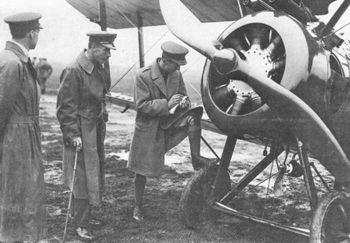 Inspection of a Sopwith at a different Squadron (Kingston Aviation)