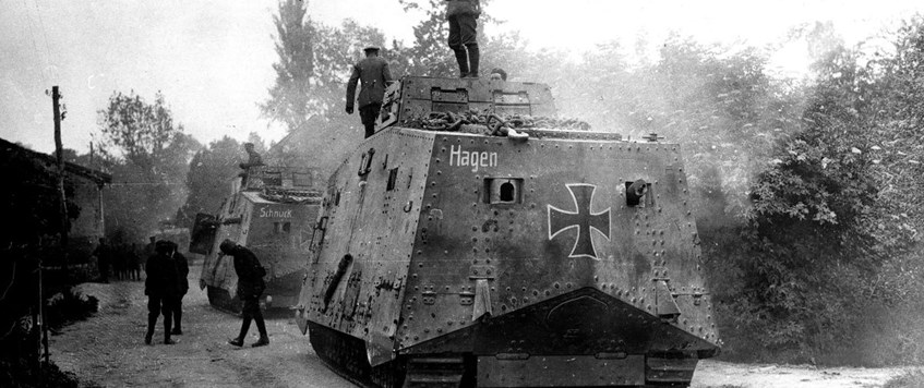 "German Tanks at Villers-Bretonneux" by Chris Johns