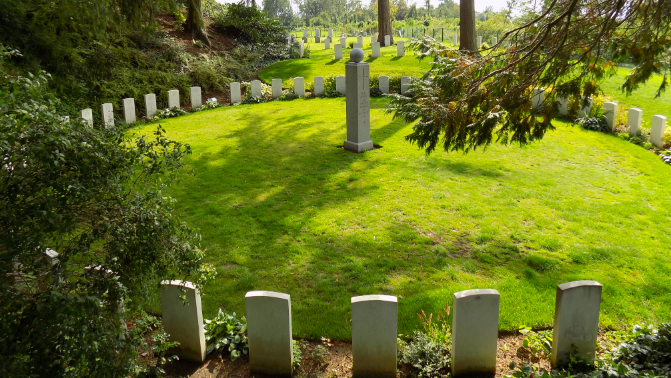 St Symphorien Cemetery, Mons, France  (c) CWGC 2023