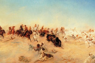 One of the last true cavalry charges: The Charge of The Dorset Yeomanry at Agagia, Western Desert, 26 February 1916