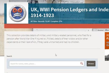 Announcing the launch of FREE member access to the digitised Pension Records