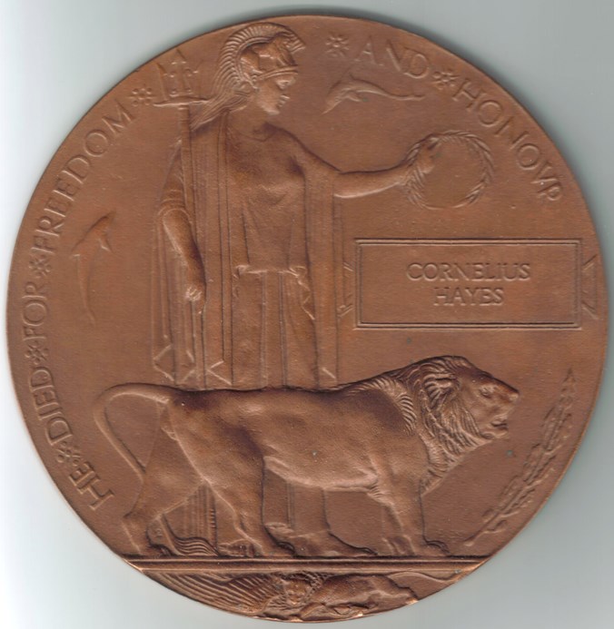 Figure 38. The 1914-18 Memorial Plaque (the 'widow’s or dead-man’s penny')