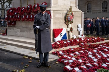 The WFA's 2019 Armistice commemoration at the Cenotaph