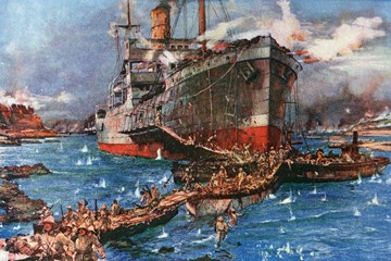 Peter Hart 'V Beach Gallipoli 25 April 1915'