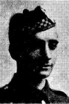 17 March 1917 : Cpl Malcolm McNiven Gilchrist