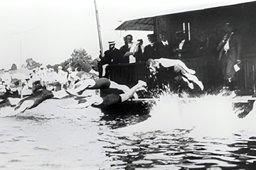 The winner of the 1900 Paris Olympics 'Underwater 60m swimming event' who died in the First World War