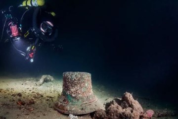 HMS Vanguard: Ship's bell recovered over a century after sinking