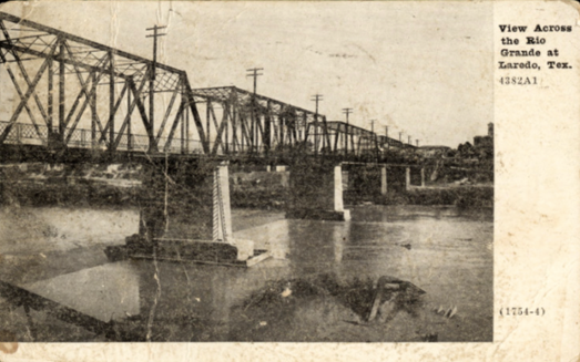 View Across The Rio Grande At Laredo Texas Postcard Circa 1909