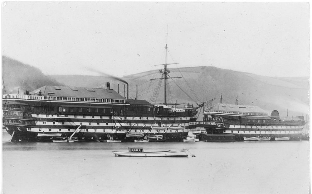 HMS Britannia (On The Left)