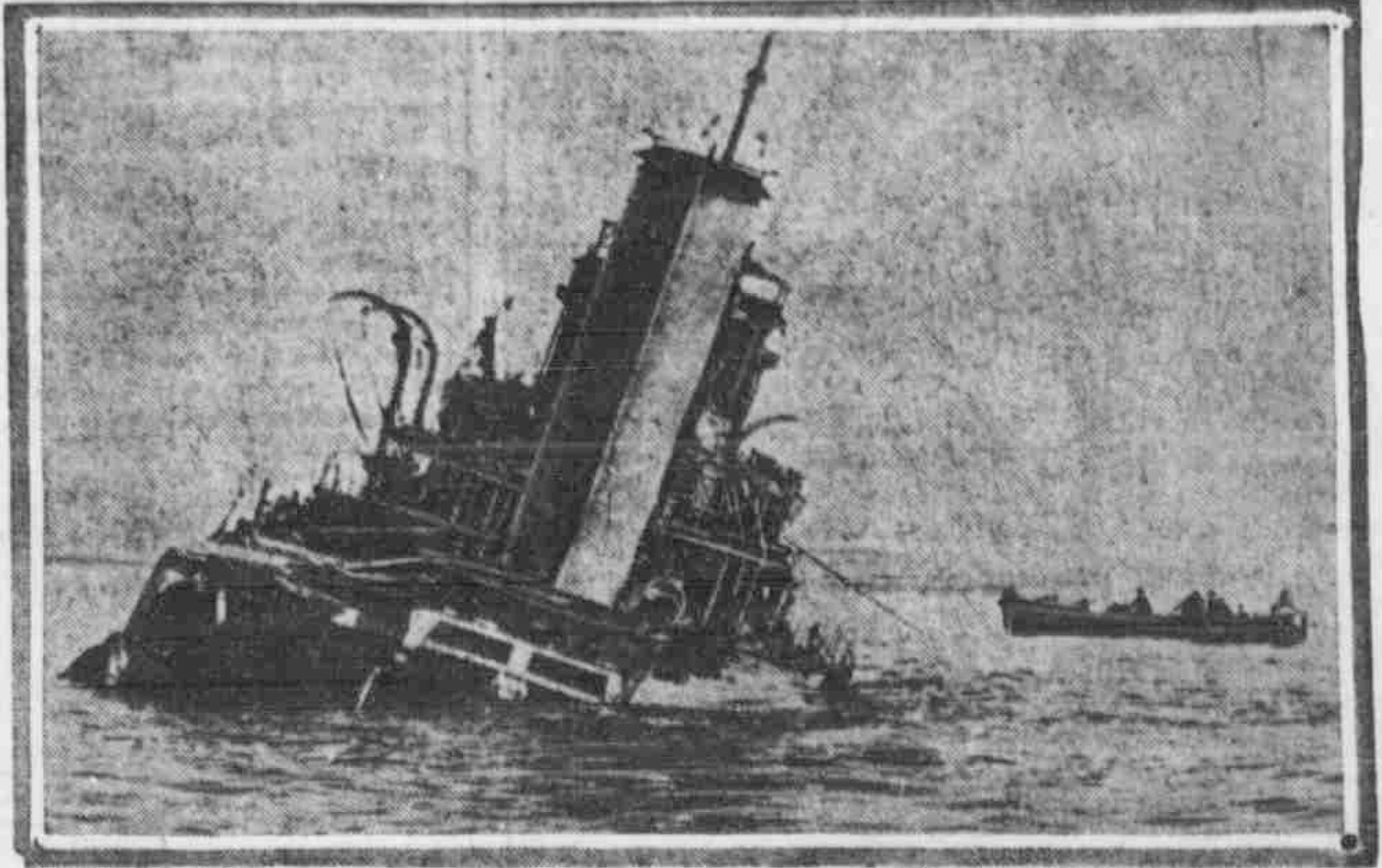 HMS Louis 1913 Stranded In Suvla Bay 1915