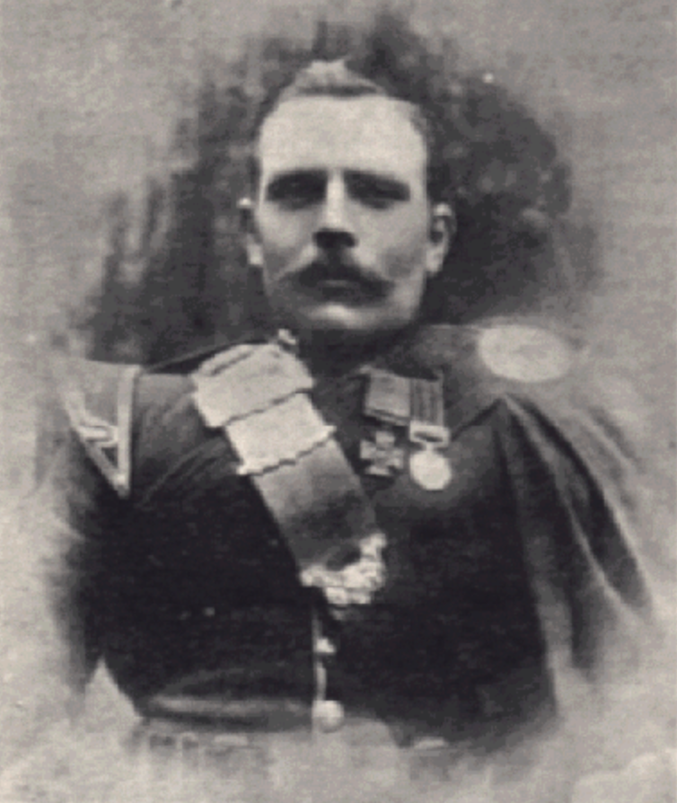 George Findlater Wearing His Victoria Cross