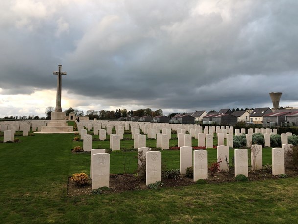 Mont Huon Cemetery, Le Treport. Photo - CWGC