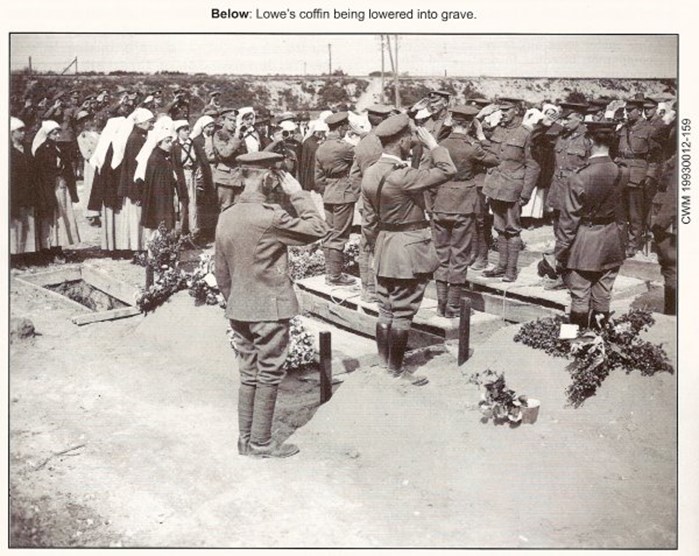 Margaret Lowe's Coffin Being Lowered