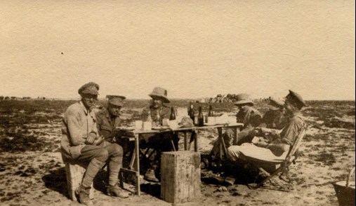 Lt Colonel Souter (Centre) With A Group Of His Officers