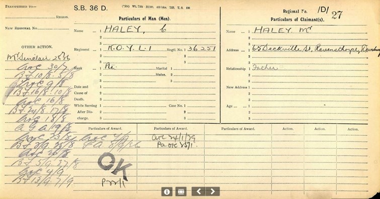 Clifford Haley Ledger