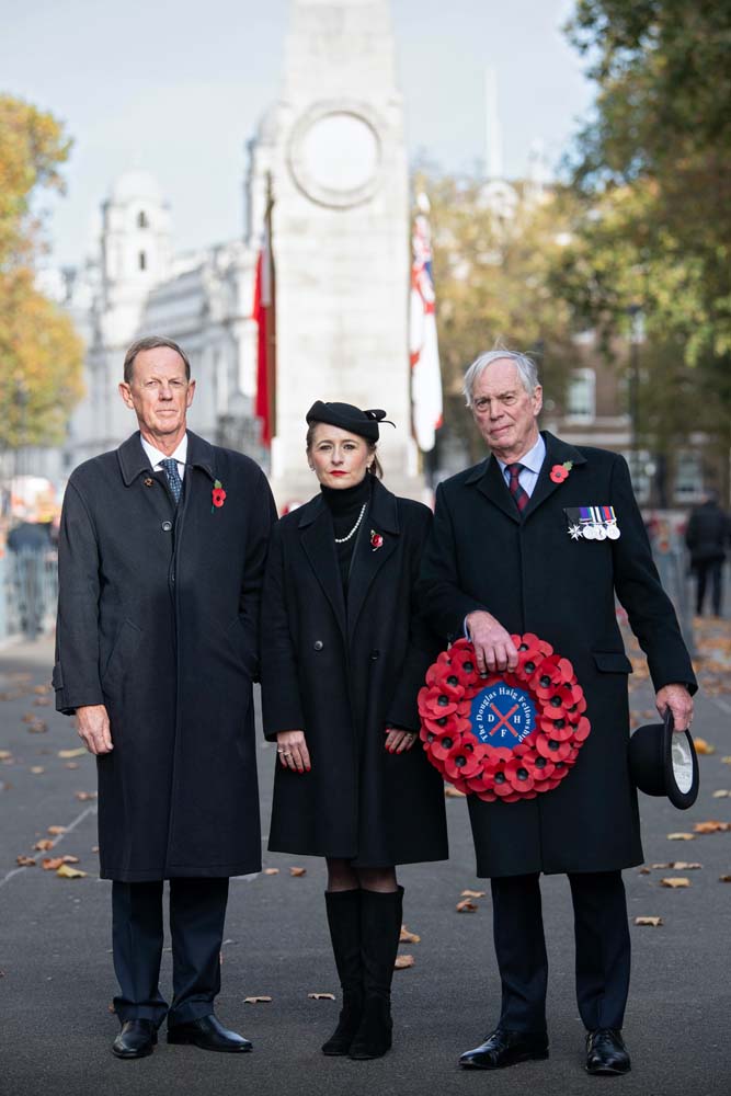 The Descendants Of Three Generals (Left To Right) Mr John Plumer (Field Marshal Sir Herbert Plumer),