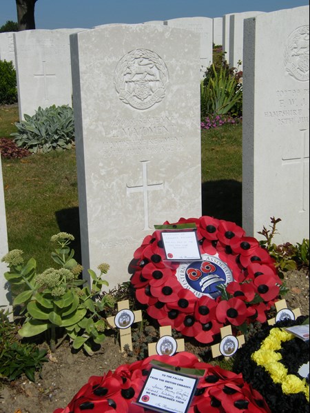 The New Headstone, With Leonard Maidment's Name Detailed