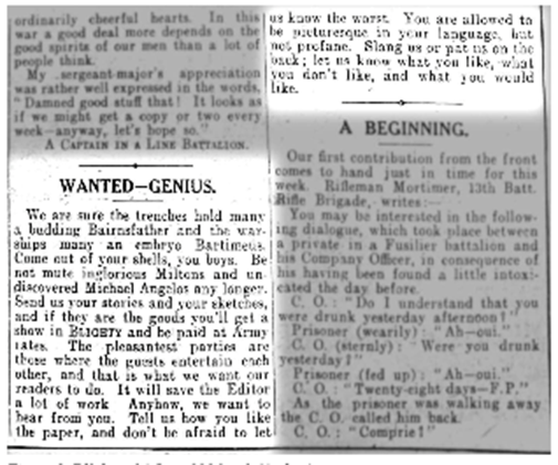 Blighty 14 June 1916