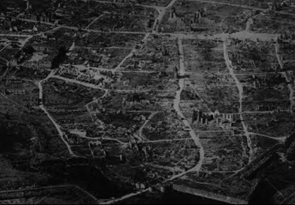 Ypres Seen From The Air In 1919