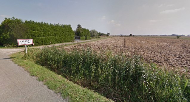 The Track Running Off In Front Of The Hedge Runs North Eastwards From The Approximate Site Of 'Hun Farm'
