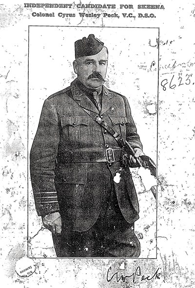 A 'Flyer' For One Of His Subsequent Election Campaigns. Clearly He Was Not Above Using His VC Award To Garner Votes