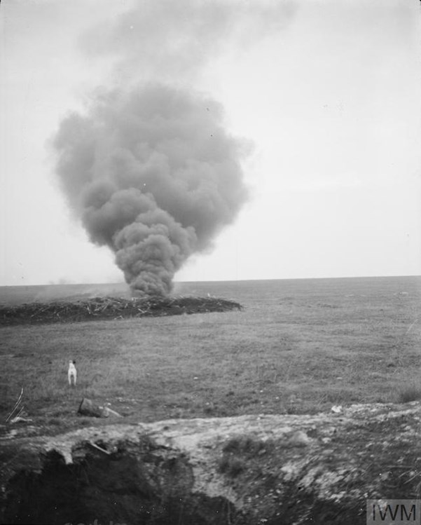 Observation Balloon In Flames