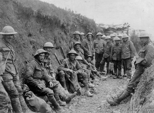 Troops of the Royal Irish Rifles. (c) IWM Q1