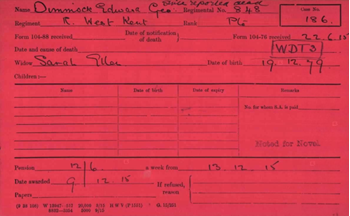 Pension Card on Fold3 WFA Records