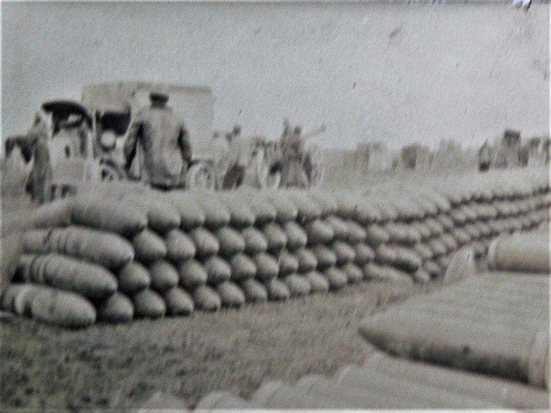 Depot of shells for heavy artillery. © Francois Wicart : Private Collection