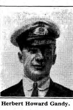 5 June 1917 : Gunner Herbert Howard Gandy